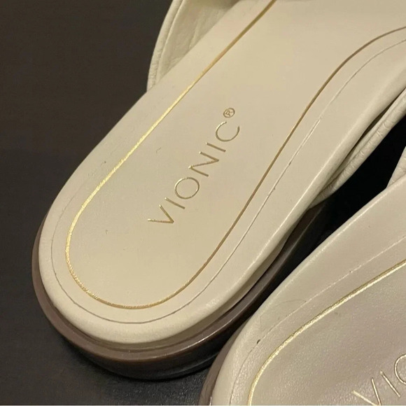 VIONIC NWOB Agave Toe Post Sandal in Cream - Picture 9 of 14